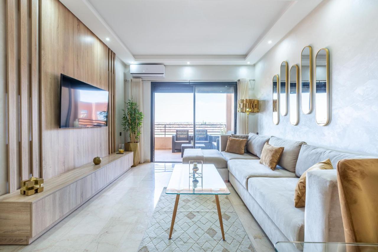 New! Superbe Appartement A Majorelle,Terrace,Iptv. Marrákes Kültér fotó